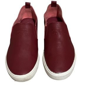 Raiders Leather Slip On Sneakers Since 1950 Red Size 42